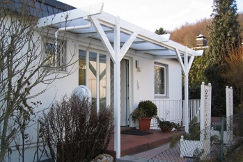 Alu Bedachung Hauseingang